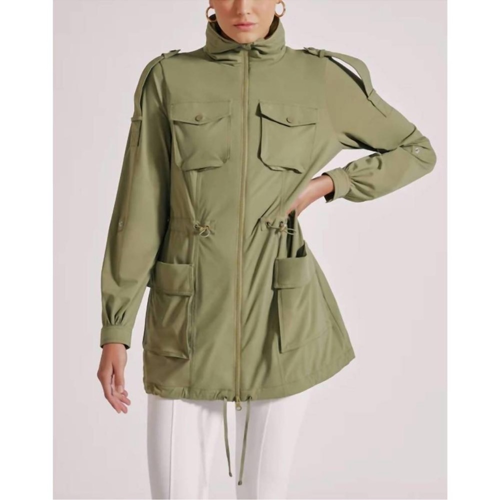 BLANC NOIR mastermind anorak in olive drab size large NWT